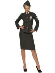 Womens Wartime Military Officer Costume