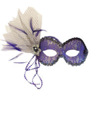 Vintage Purple Lace Facepiece